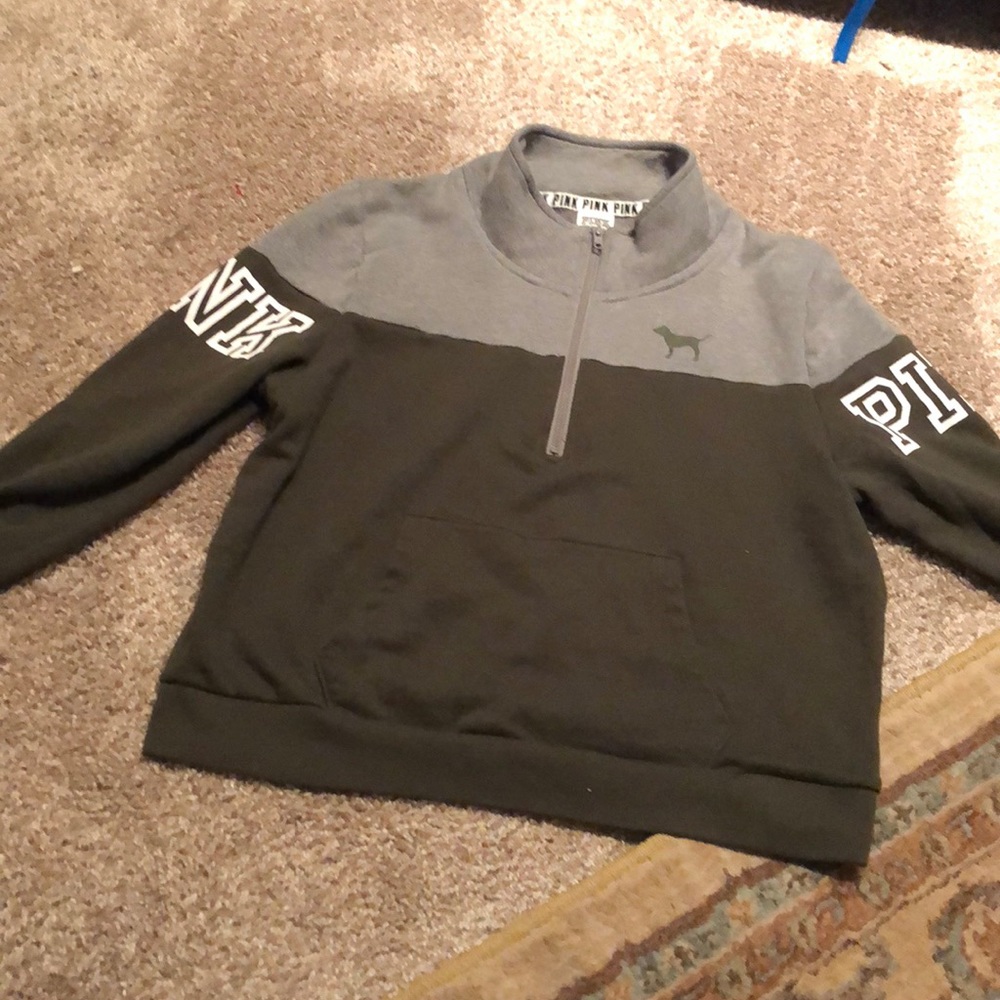 1/4 Zip PINK sweatshirt.